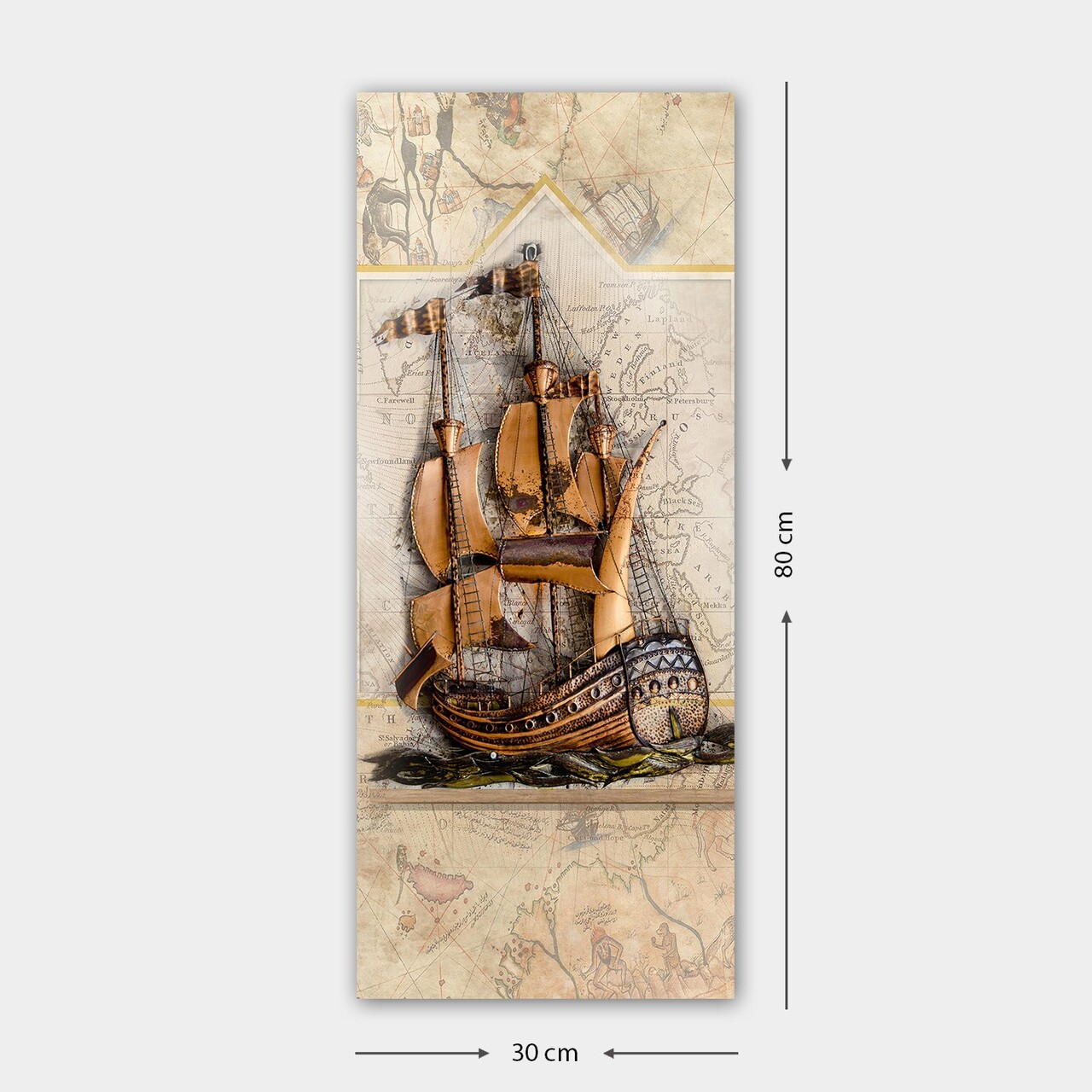 Tablou decorativ, DKY41177581265_3080, 30 x 80 cm, Multicolor - view 2