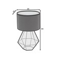 Lampa de masa ELTAP, Brevitas, 25x44 cm, 1xE27, 15W, otel/PVC, negru