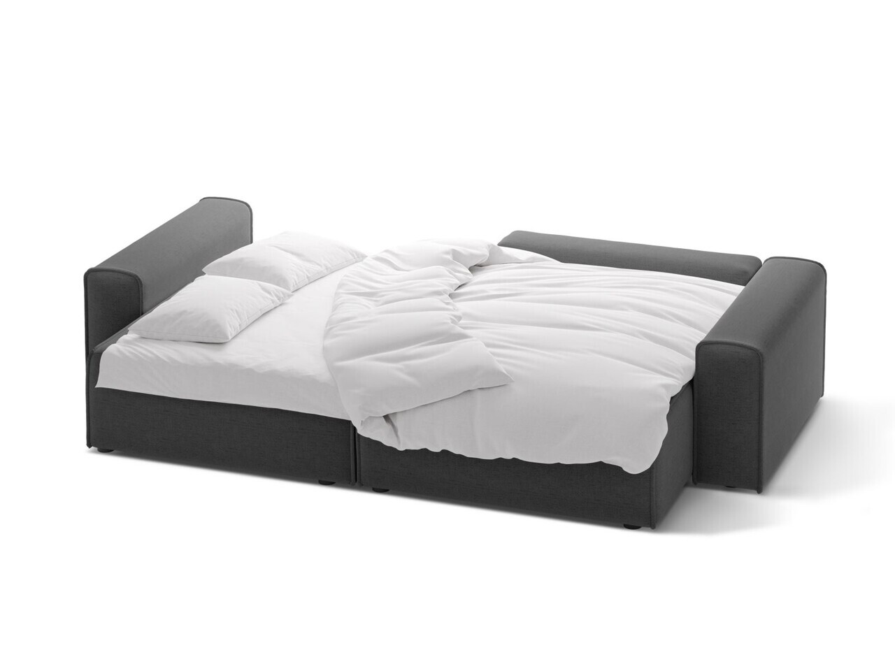 Coltar extensibil dreapta 3 locuri, Victor, Micadoni Home, 246x148x83 cm, tesatura structurata, antracit — imaginea 3