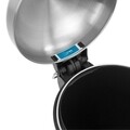 Cos de gunoi cu pedala, Brabantia, Retro Slim, 20 L, inox, argintiu