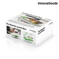 Cutie de pranz electrica Pro, InnovaGoods, 50W, interior din inox, alb/verde