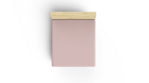Cearceaf de pat cu elastic, 160x200 cm, 100% bumbac ranforce, Patik, Dusty Rose, roz pudra