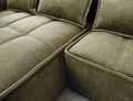 Coltar extensibil stanga 4 locuri ELTAP, LT-33TOS, Campo, 265x196x88 cm, lemn/poliester, verde olive