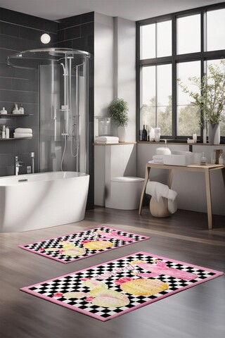 Set covorase de baie, Cartwright, CT-5281, Poliester, Multicolor