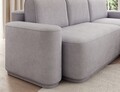 Coltar extensibil dreapta 4 locuri ELTAP, Aurumm, 285x180x92 cm, lemn/poliester, gri