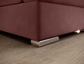 Coltar extensibil stanga 3 locuri ELTAP, LT-24LU, Siber, 270x186x93 cm, lemn/poliester, roz inchis