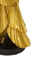 Figurina /sculptura decorativa  Fashion Gold Woman, Mauro Ferretti, 14.5x10x33 cm, polirasina, negru/auriu
