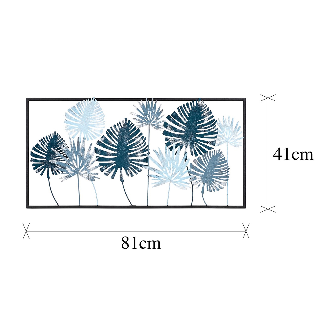 Decoratiune de perete, Yıldız, Metal, Dimensiune: 41 x 81 x 5 cm, Multicolor