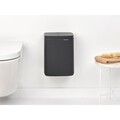 Cos de gunoi, Brabantia, Bo Small, 7 L, 20.7x24.2x31.7 cm, otel, gri inchis