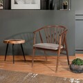 Scaun, Fairfax, Albero48, 55x77x47 cm, Lemn de fag , Nuc / Bej