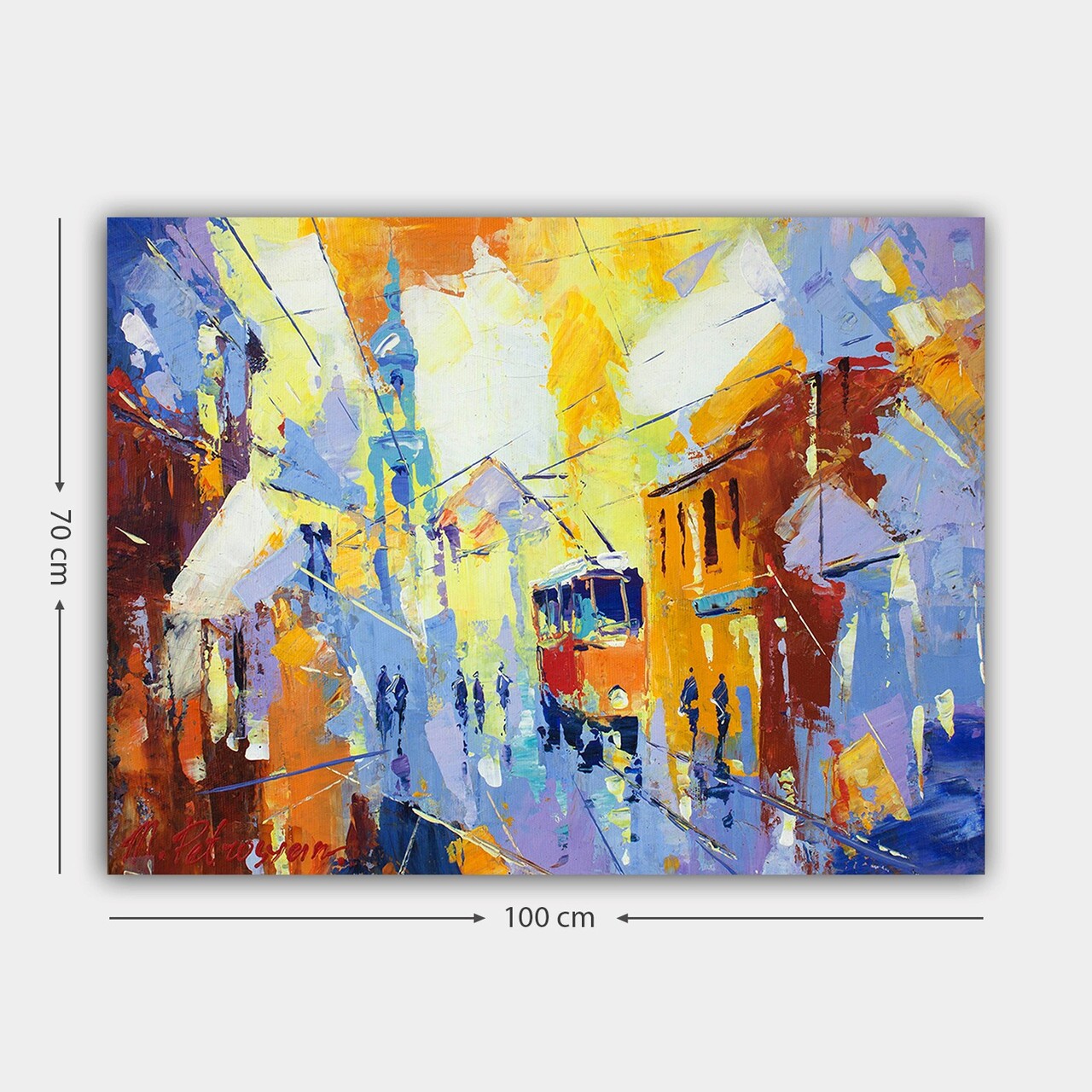 Tablou decorativ, 446402158_70100, Cadru: 100% LEMN (grosime: 3 cm), Multicolor - view 3