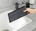 Scurgator sticle Wave, Wenko, 23.5x11.5x11.5 cm, metal/polipropilena, negru