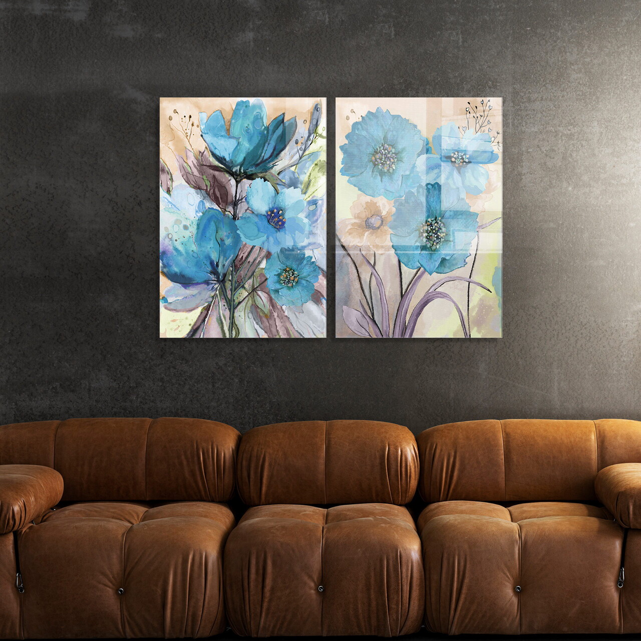 Tablou decorativ, 2053, Dimensiune: 70 x 100 cm (2 bucăți), Multicolor — imaginea 2