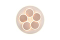 Plafoniera Mandala, TRIO, 48x7.5 cm, 35W, 1x SMD, metal, maro/alb