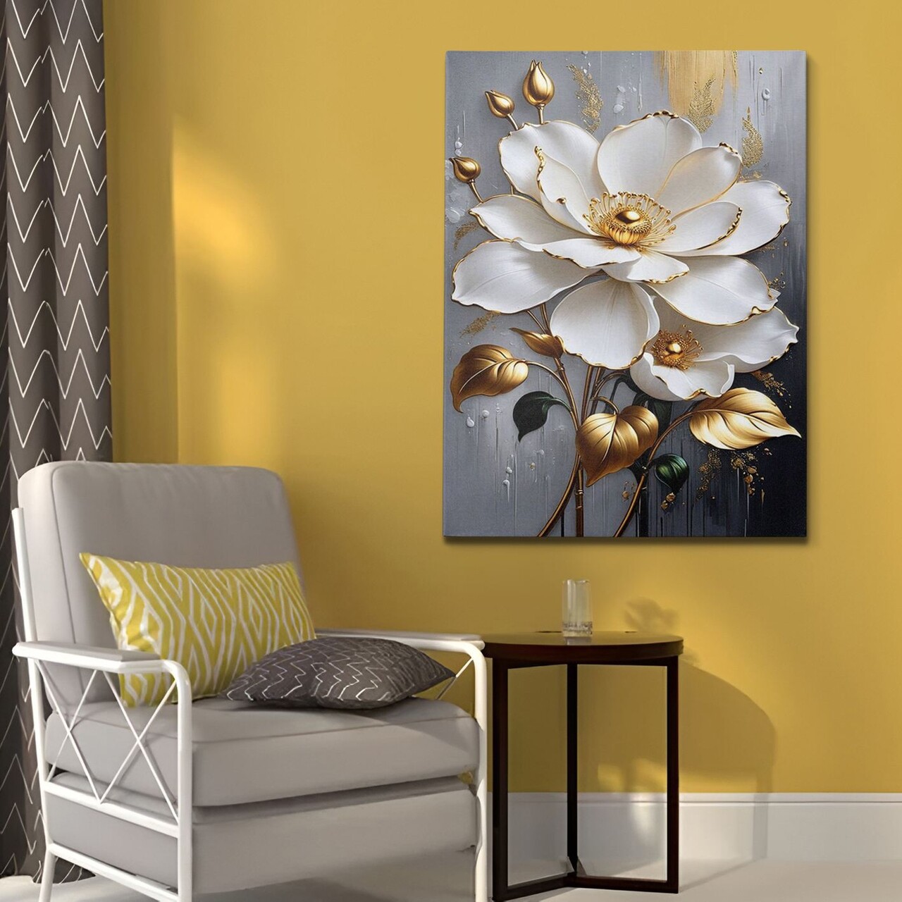 Tablou decorativ KNV10088 Cadru: 100% LEMN (grosime: 3 cm) Multicolor