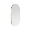 Oglinda decorativa, Siam, Riors, 45x85x2.2 cm, MDF , Transparent/Auriu