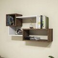 Raft pentru perete Afro, Puqa Design, 51x20x90,6 cm, maro