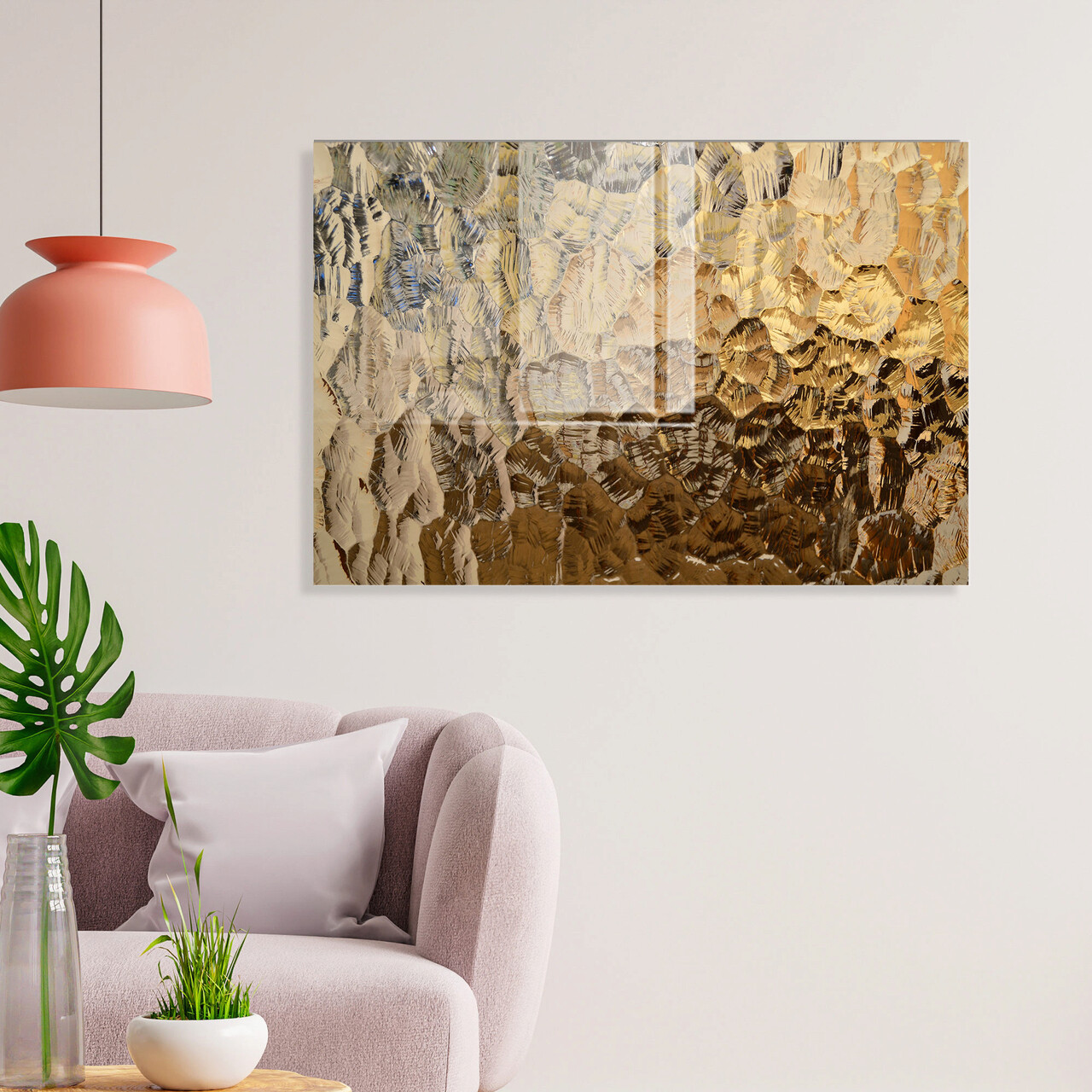 Tablou decorativ, 1316, Sticla temperata, 50 x 70 cm, Multicolor - 1 | YEO