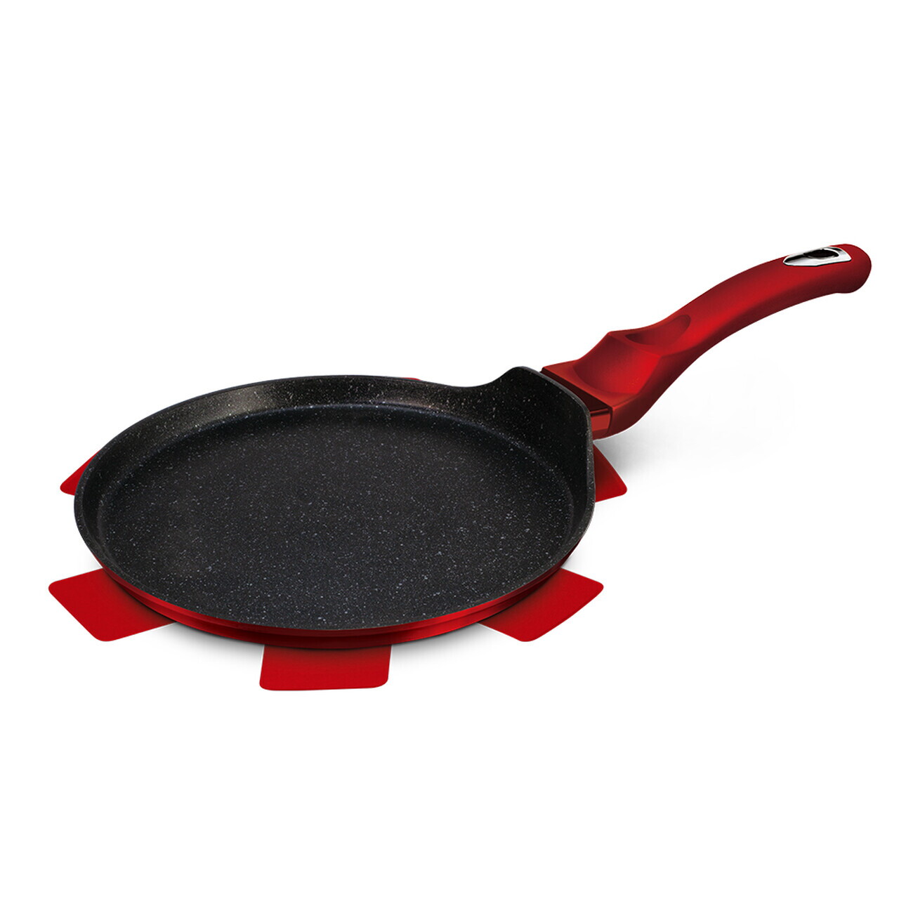 Tigaie pentru clatite Berlinger Haus, Burgundy, 28 cm, aluminiu forjat, rosu - imagine 3
