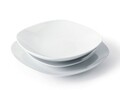 Serviciu de masa 18 piese, Square, Excelsa, portelan, alb