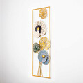 Decoratiune de perete, Grape Vine 3, Metal, Dimensiune: 32 x 90 cm, Multicolor