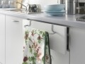 Suport prosoape pentru dulap Galileo, Metaltex, 30x8x5 cm, metal/invelis Polytherm, argintiu