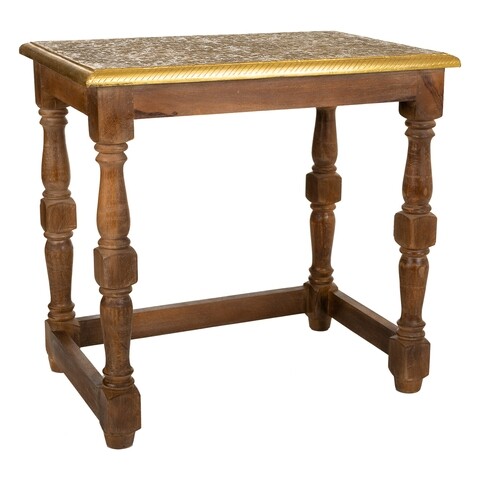 Masuta de cafea Chelsea, Creaciones Meng, 48x33x45.5 cm, lemn de mango