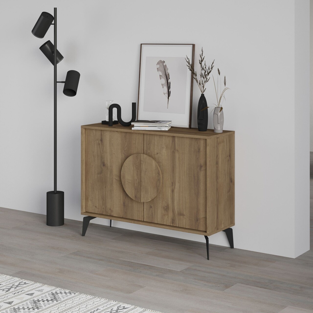 Consola, Hanah Home, Gora 110, 110x82x35.6 cm, Maro - view 2