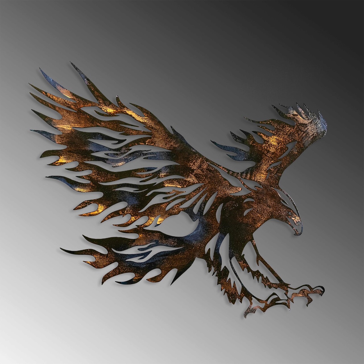 Decoratiune de perete, Eagle 3, Size: 63 x 71 cm, Multicolor - imagine 5