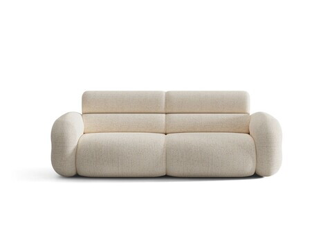 Canapea 3 locuri, Neo, Micadoni Home, 220x100x83 cm, tesatura Chenille Silencio, bej deschis