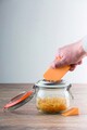 Recipient cu razatoare, Kilner, Grater, 15 x 16 cm, sticla, transparent
