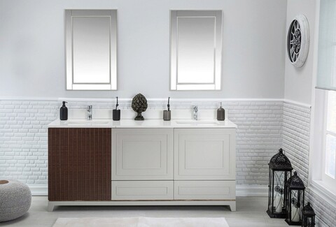 Set mobilier de baie (3 piese), Jussara, Ohio 72, Gri Jussara