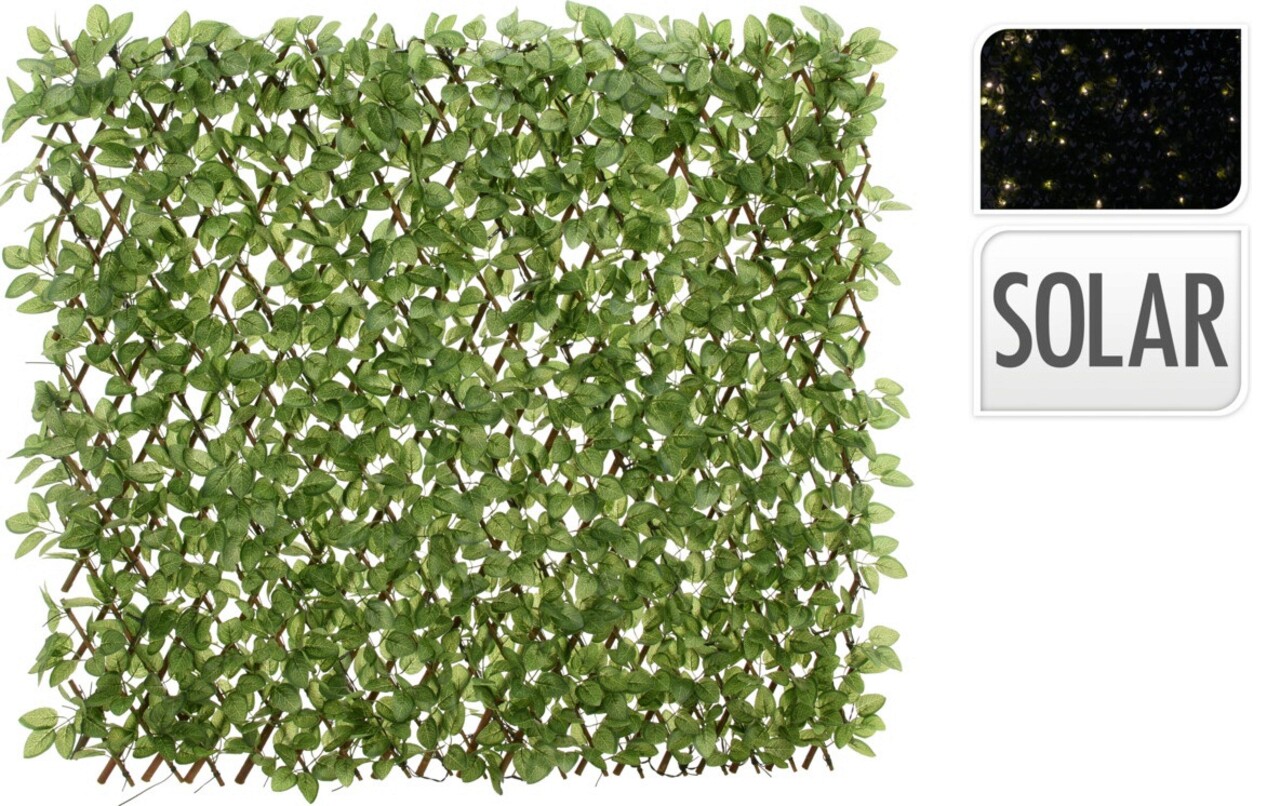 Panou Artificial Cu Led-uri Ivy, 180x90 Cm, Poliester