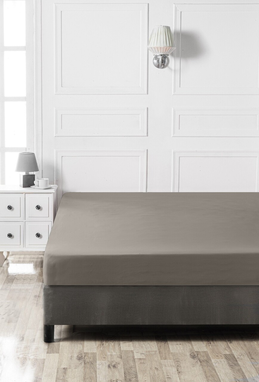 Cearceaf de pat cu elastic Ranforce Single (FR) (IT) (ES) (DE), L'essentiel Maison, Anthracite, Antracit - view 3