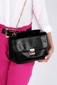 Geanta Devonia - Croco, Laura Ashley, piele ecologica, negru