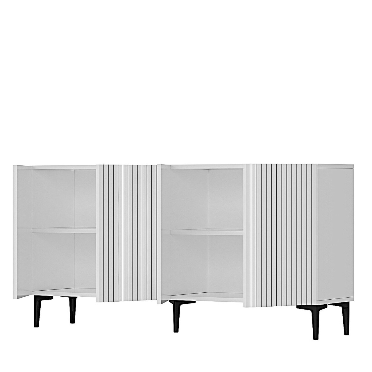 Consola, Hanah Home, Zeynep 150, 150x75x32 cm, PAL , Alb - view 6