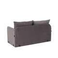 Canapea extensibilă cu 2 locuri, Futon, 859FTN2873, Metal , Gri