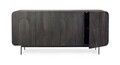Bufet inferior Orissa, Bizzotto, 180x42x82 cm, lemn de mango/MDF, negru