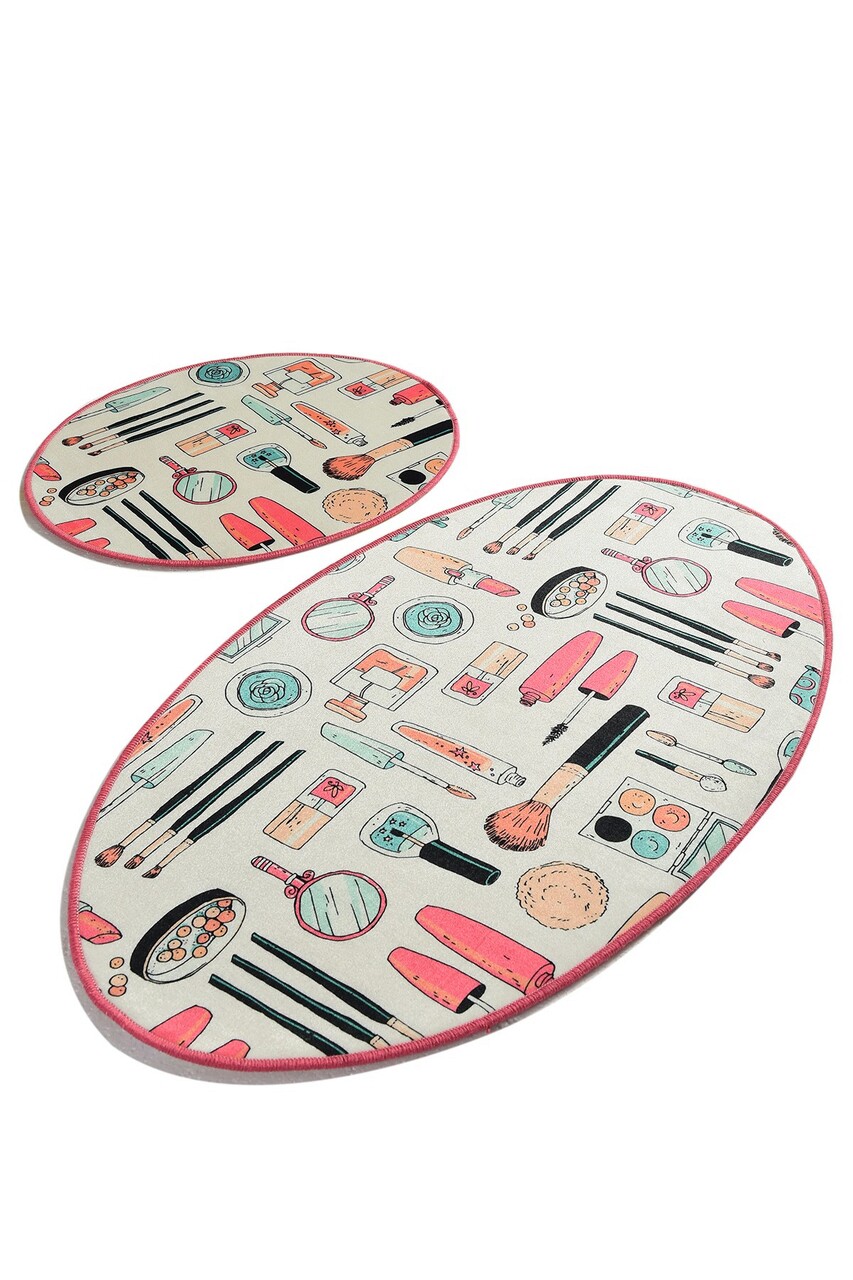 Set covorase de baie, L'essentiel Maison, Make Up Djt, Multicolor - view 2