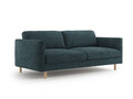 Canapea 3 locuri, Eden, Micadoni, 173x92x90 cm, tesatura structurata, verde albastrui melanj