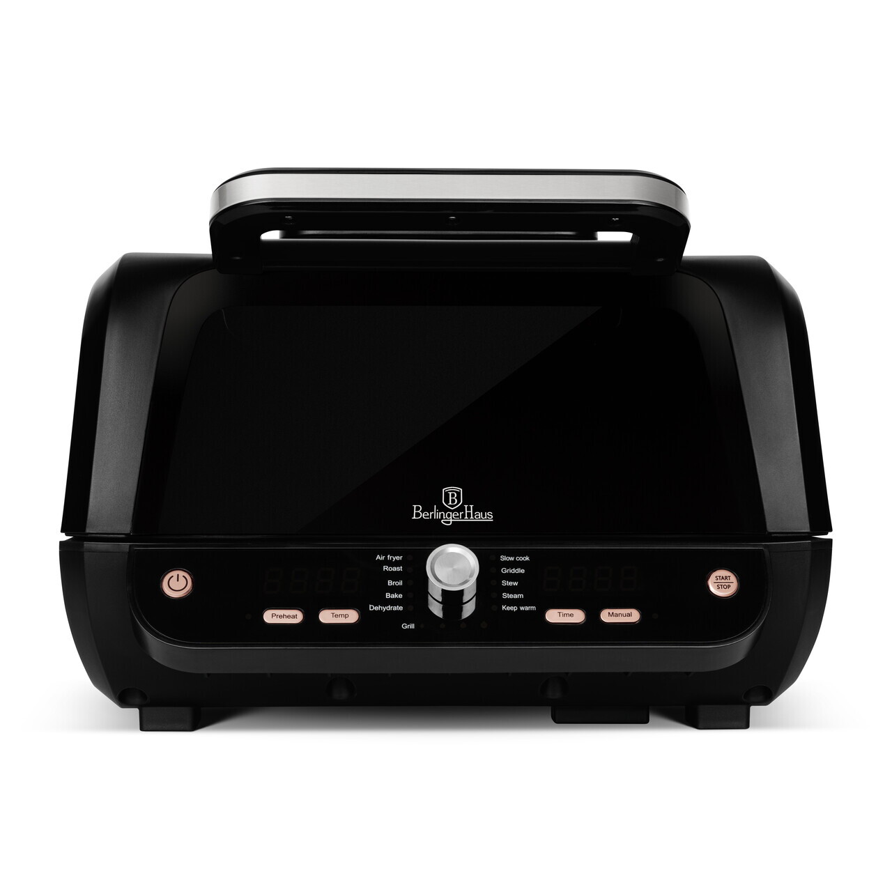 Gratar electric 12 in 1 Berlinger Haus, Black Rose, 1750W, 6 L, 40x40x25.5 cm, negru - imagine 4
