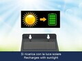 Lampa solara cu senzor Beper, IP65, 9.5x7.8x15.7 cm, plastic, negru