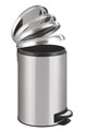 Cos de gunoi cu pedala, Wenko, Leman Easy Close, 12 L, inox