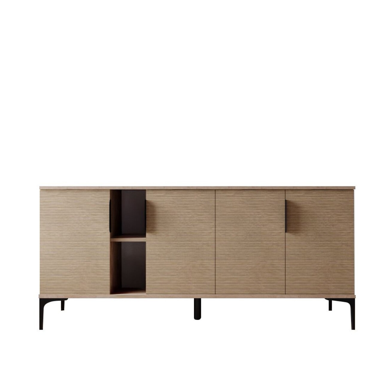 Consola, Hanah Home, Tarz, 180x79x40 cm, Stejar - view 5