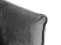 Canapea extensibila, Canna, Mazzini Sofas, 3 locuri, 225x100x85 cm, catifea, gri deschis