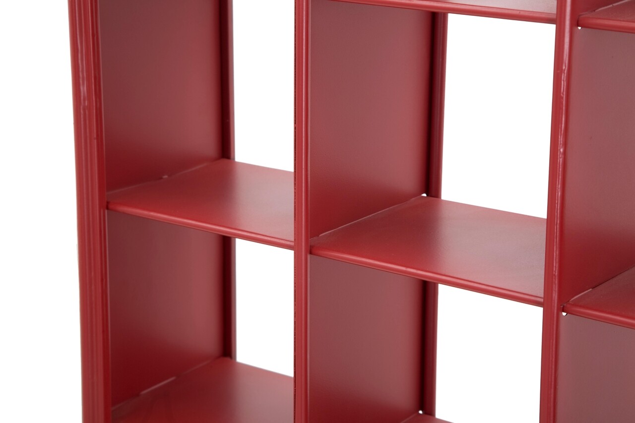 Raft de perete Telephone Box, Mauro Ferretti, 52x15x120 cm, fier, rosu - 1 | YEO