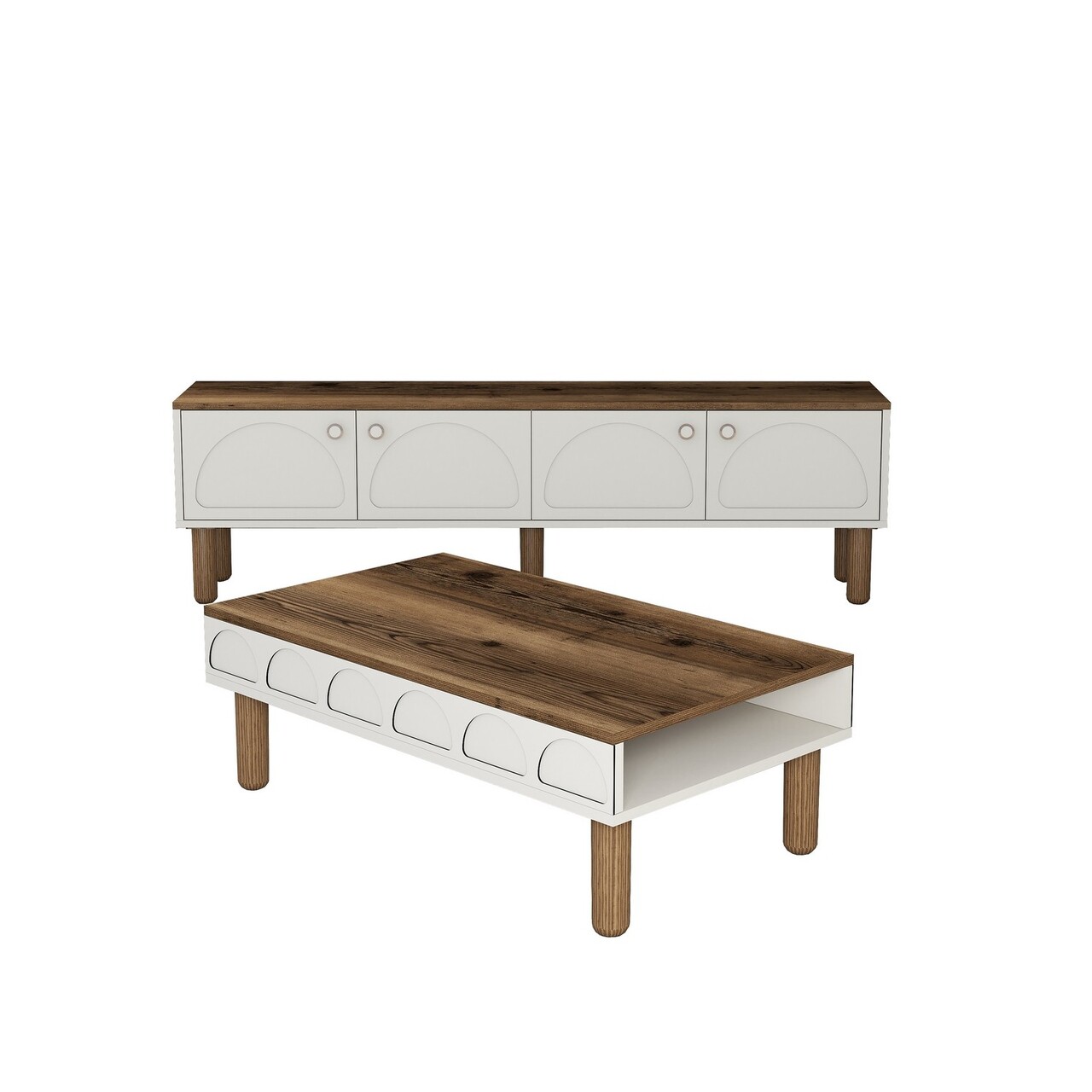 Set mobilier living, Hommy Craft, Bohem 855, PAL, Crem