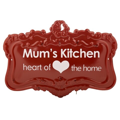 Decoratiune de perete Mum's Kitchen, Creaciones Meng, 30x45 cm, fier/metal