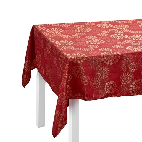 Fata de masa Xmas, Heinner, 140×180 cm, poliester, rosu