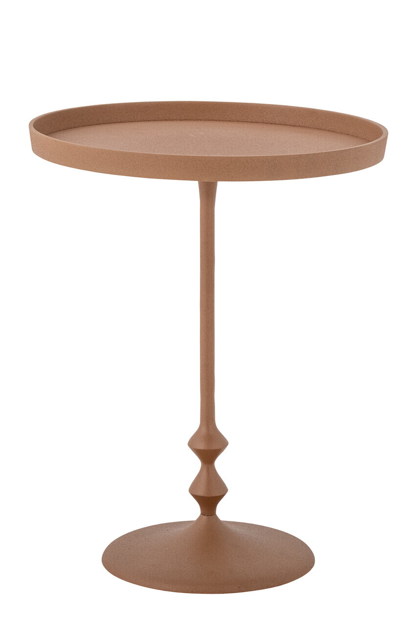 Masuta de cafea, Bloomingville, Anjou, 37x45 cm, aluminiu, portocaliu